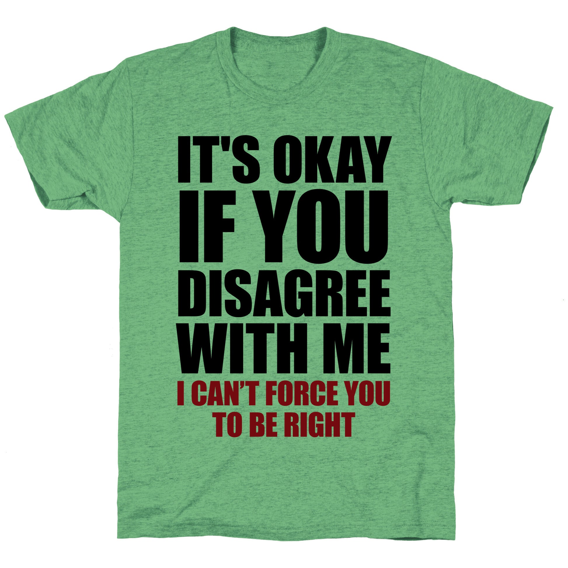 It's Okay If You Disagree With Me Unisex Triblend Tee