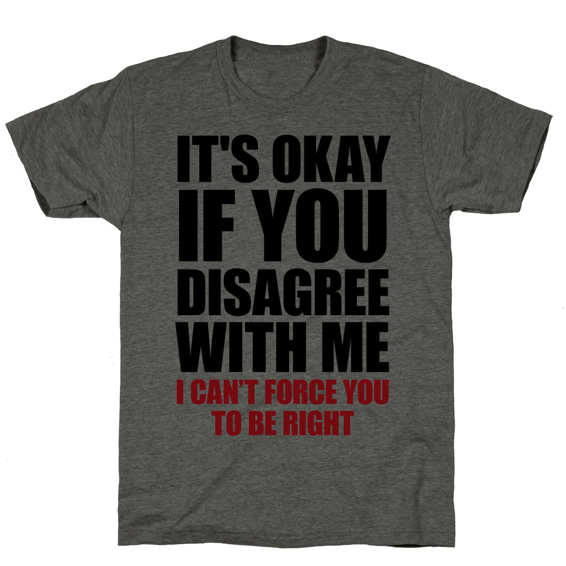 It's Okay If You Disagree With Me Unisex Triblend Tee