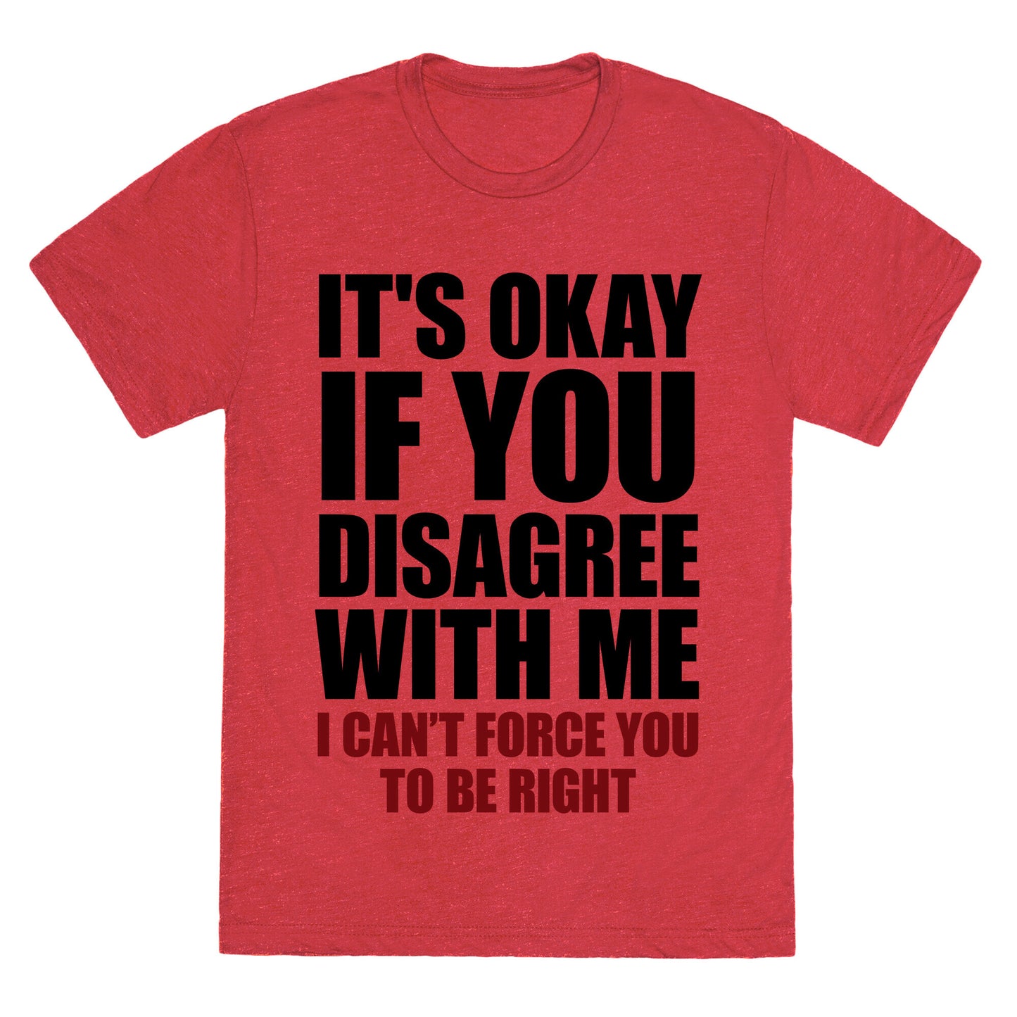 It's Okay If You Disagree With Me Unisex Triblend Tee