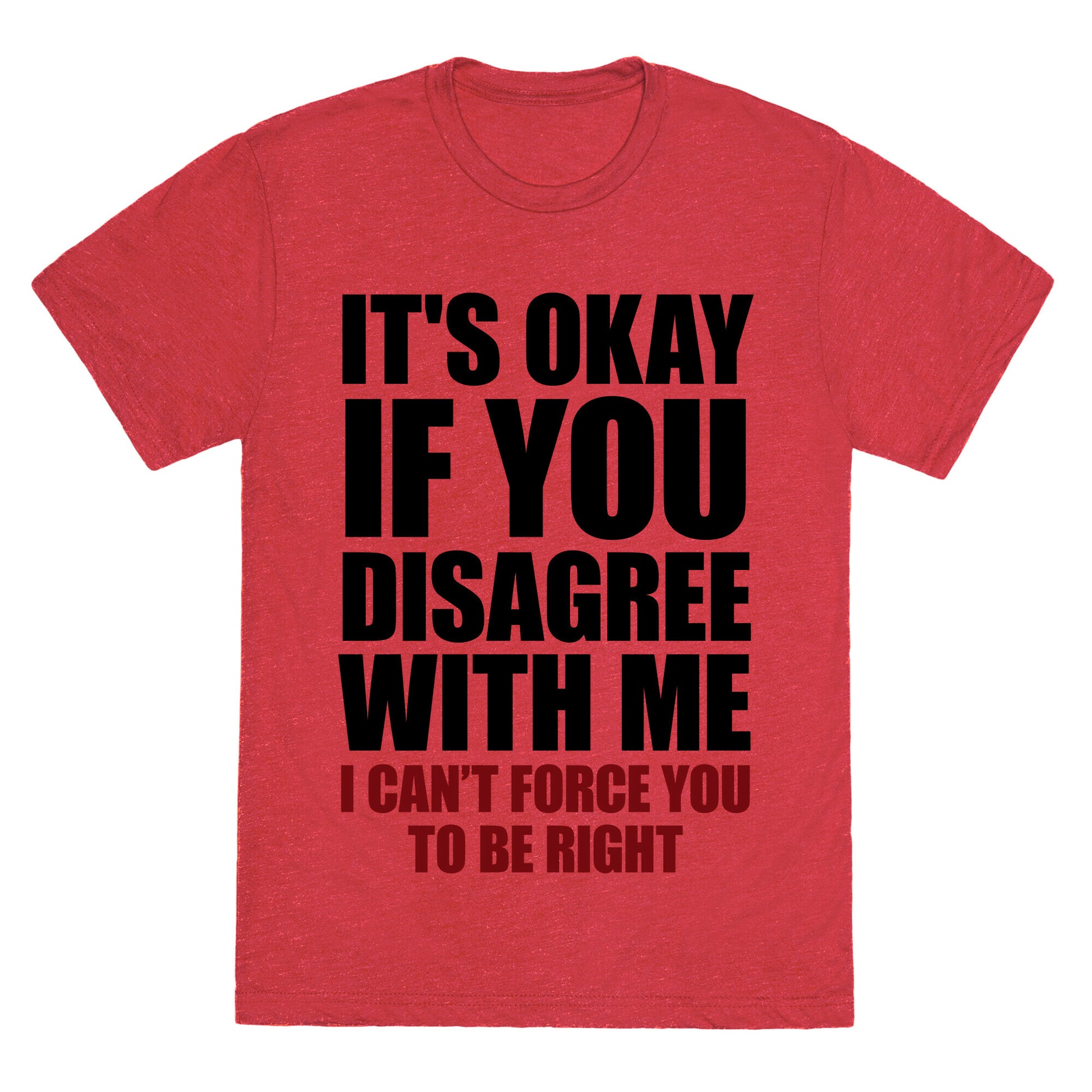 It's Okay If You Disagree With Me Unisex Triblend Tee