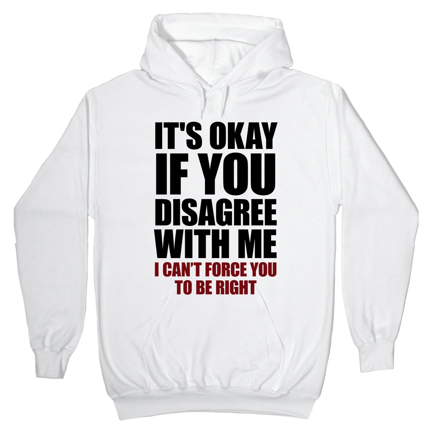 It's Okay If You Disagree With Me Hoodie
