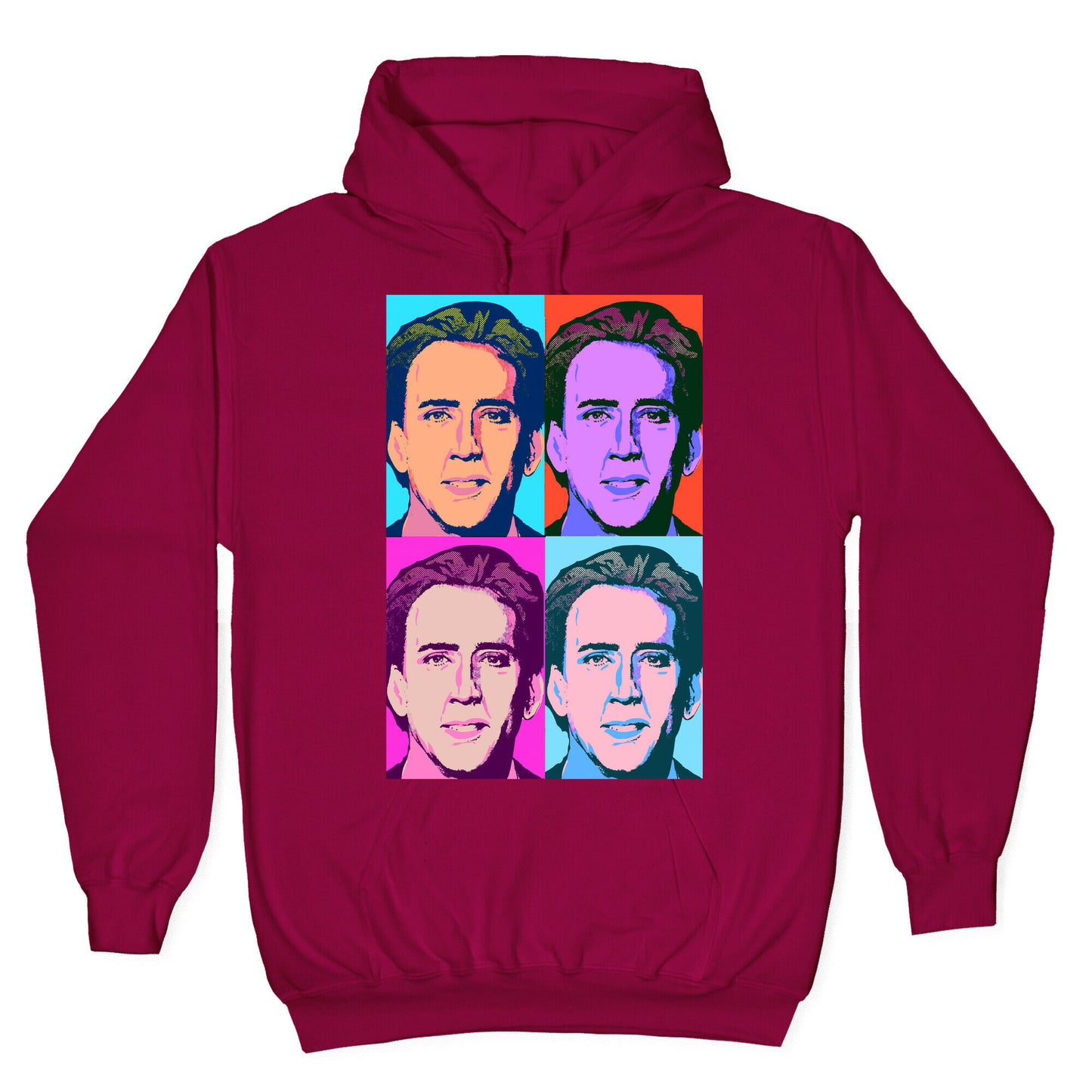 Nicholas Cage Pop Art Parody Hoodie