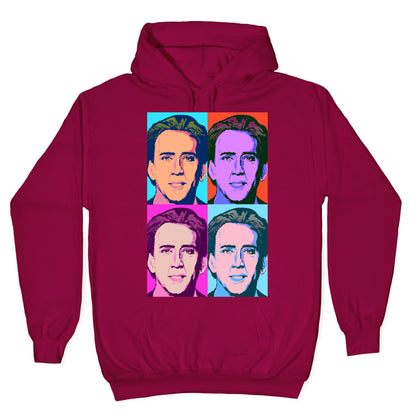Nicholas Cage Pop Art Parody Hoodie