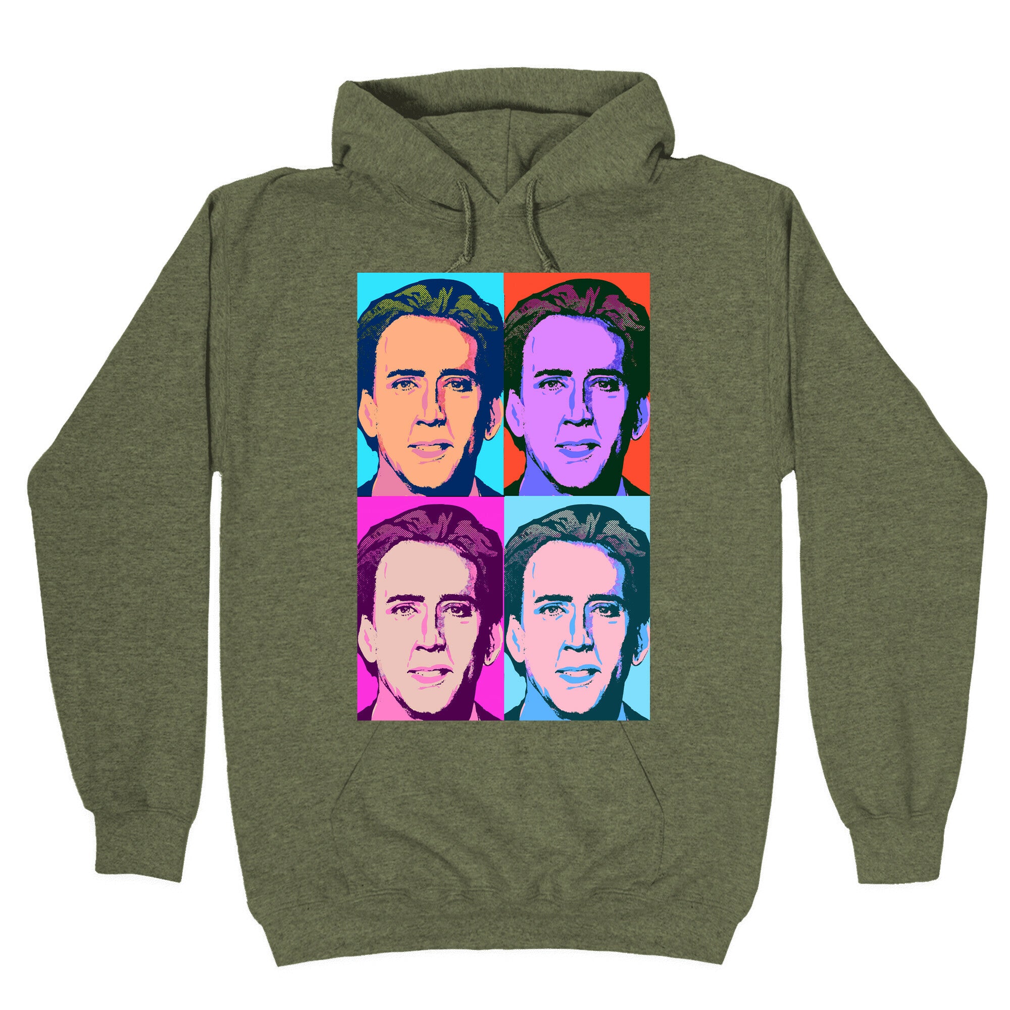 Nicholas Cage Pop Art Parody Hoodie