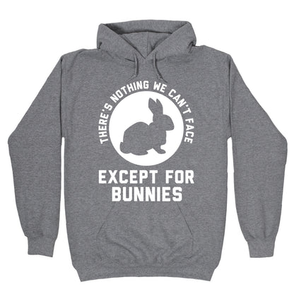 There's Nothing We Can't Face Except For Bunnies Hoodie