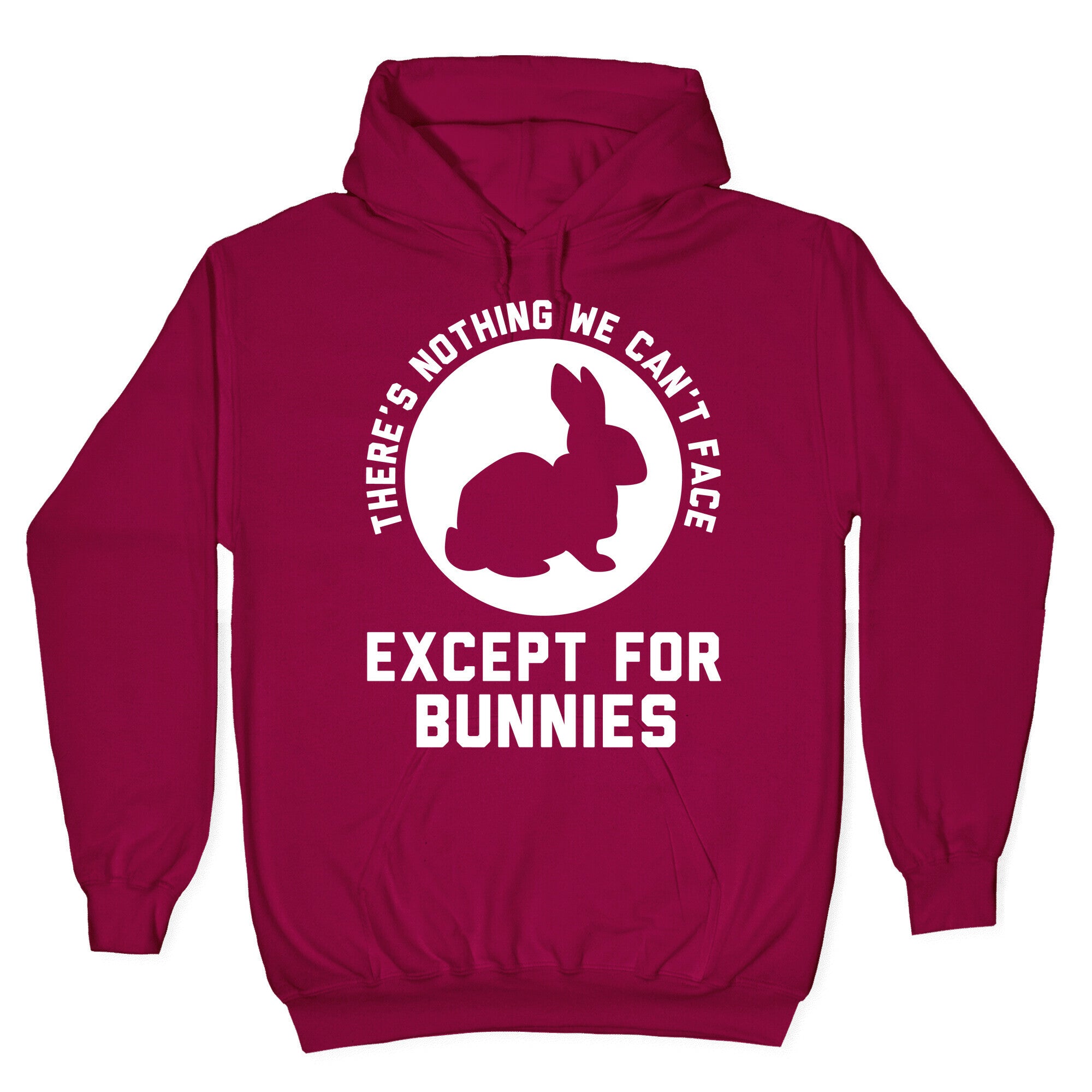 There's Nothing We Can't Face Except For Bunnies Hoodie