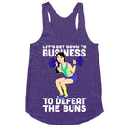 Let's Get Down to Business Parody Racerback Tank