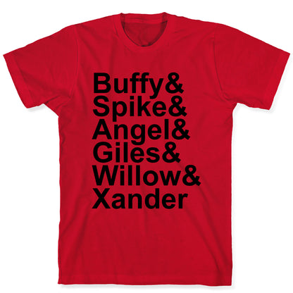 Buffy Names T-Shirt