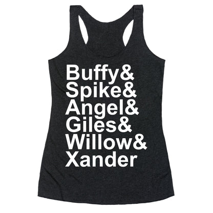 Buffy Names Racerback Tank