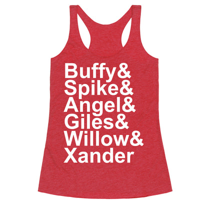 Buffy Names Racerback Tank