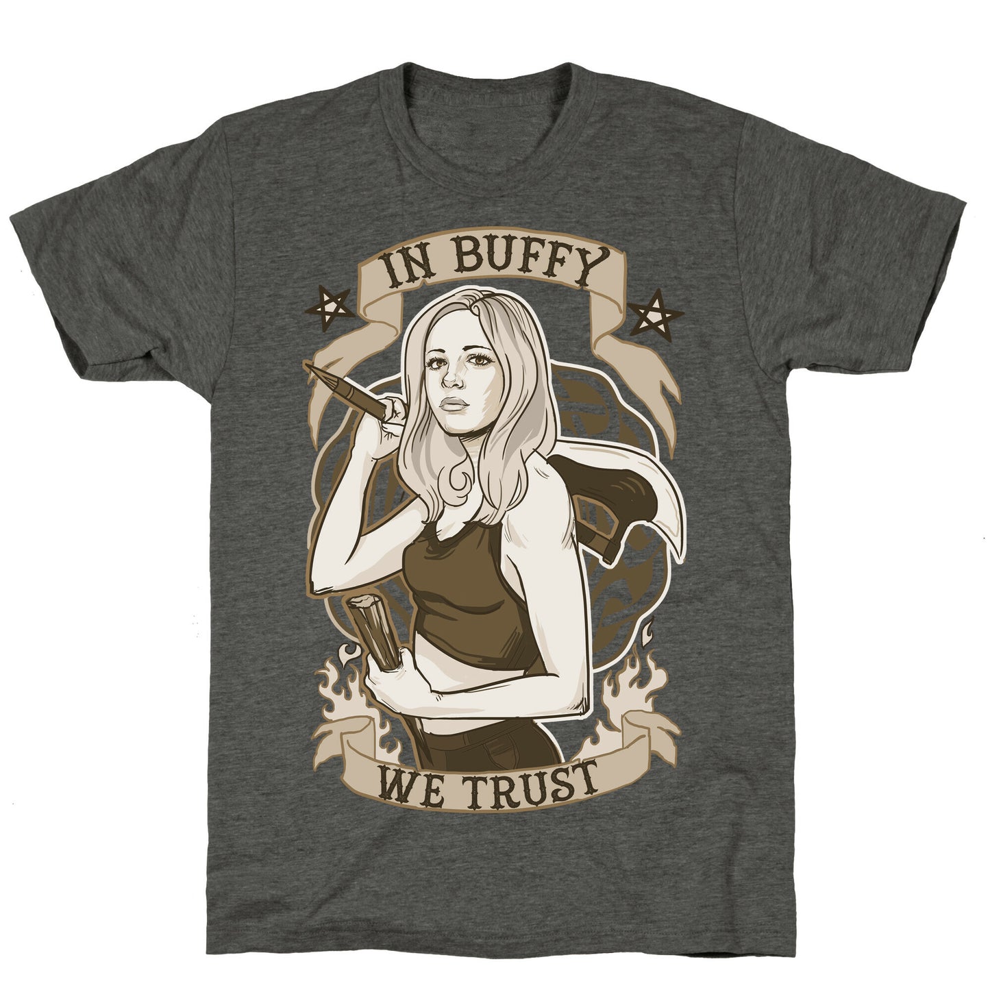 In Buffy We Trust Unisex Triblend Tee