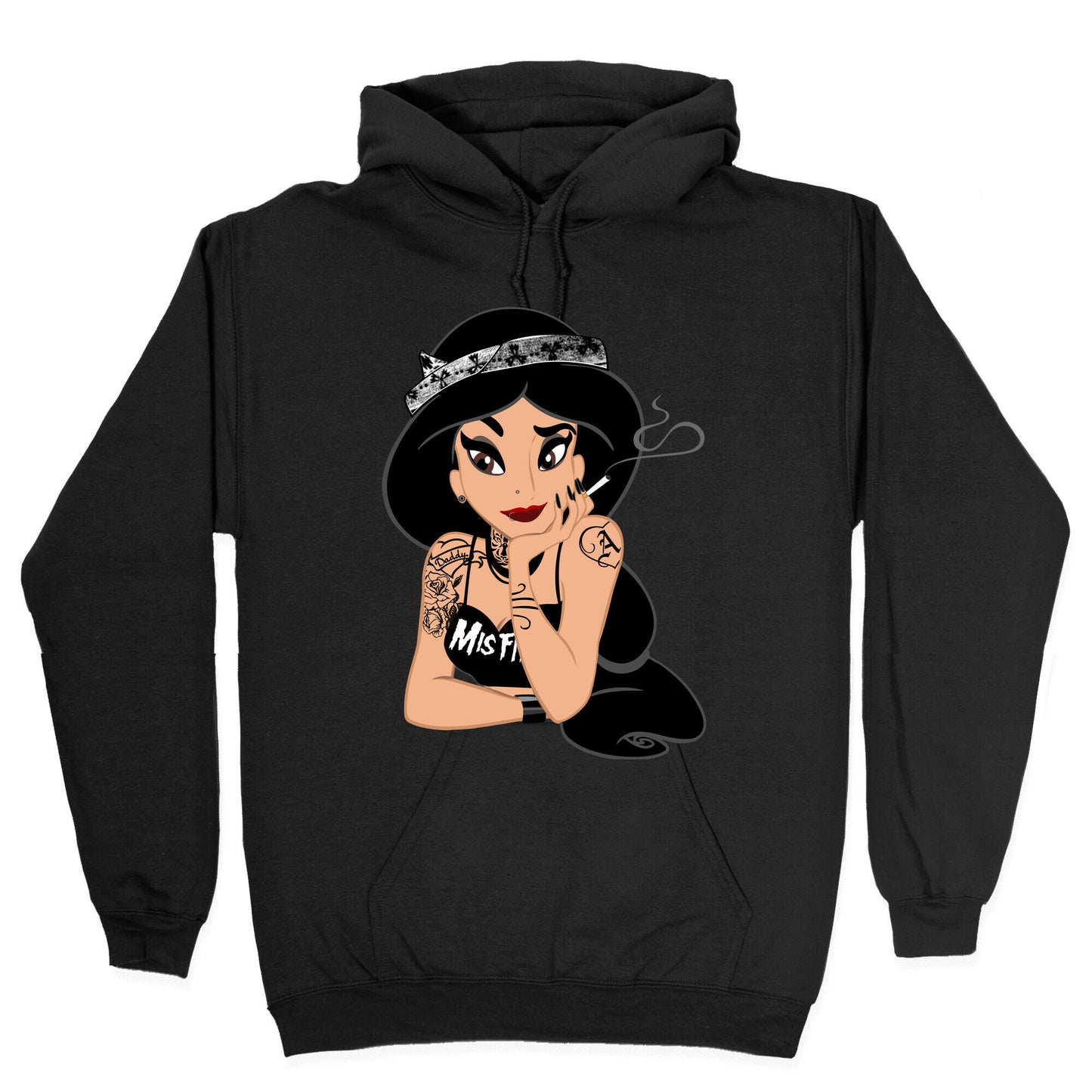 Punk Rock Princess Parody Hoodie