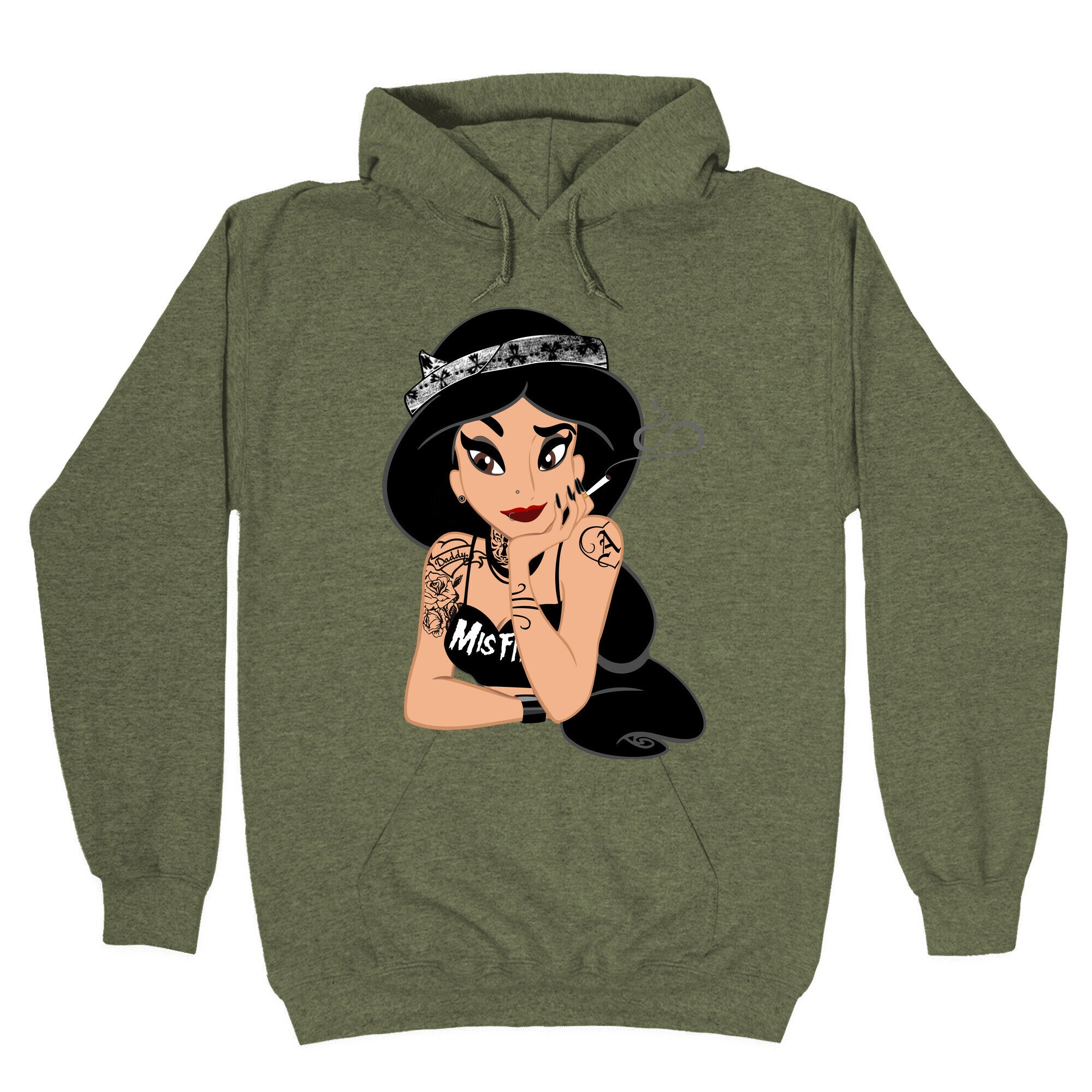 Punk Rock Princess Parody Hoodie