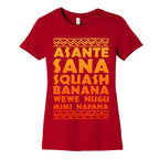 Asante Sana Squash Banana, Wewe Nugu Mimi Hapana Women's Cotton Tee