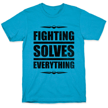 Fighting Solves Everything Unisex Triblend Tee