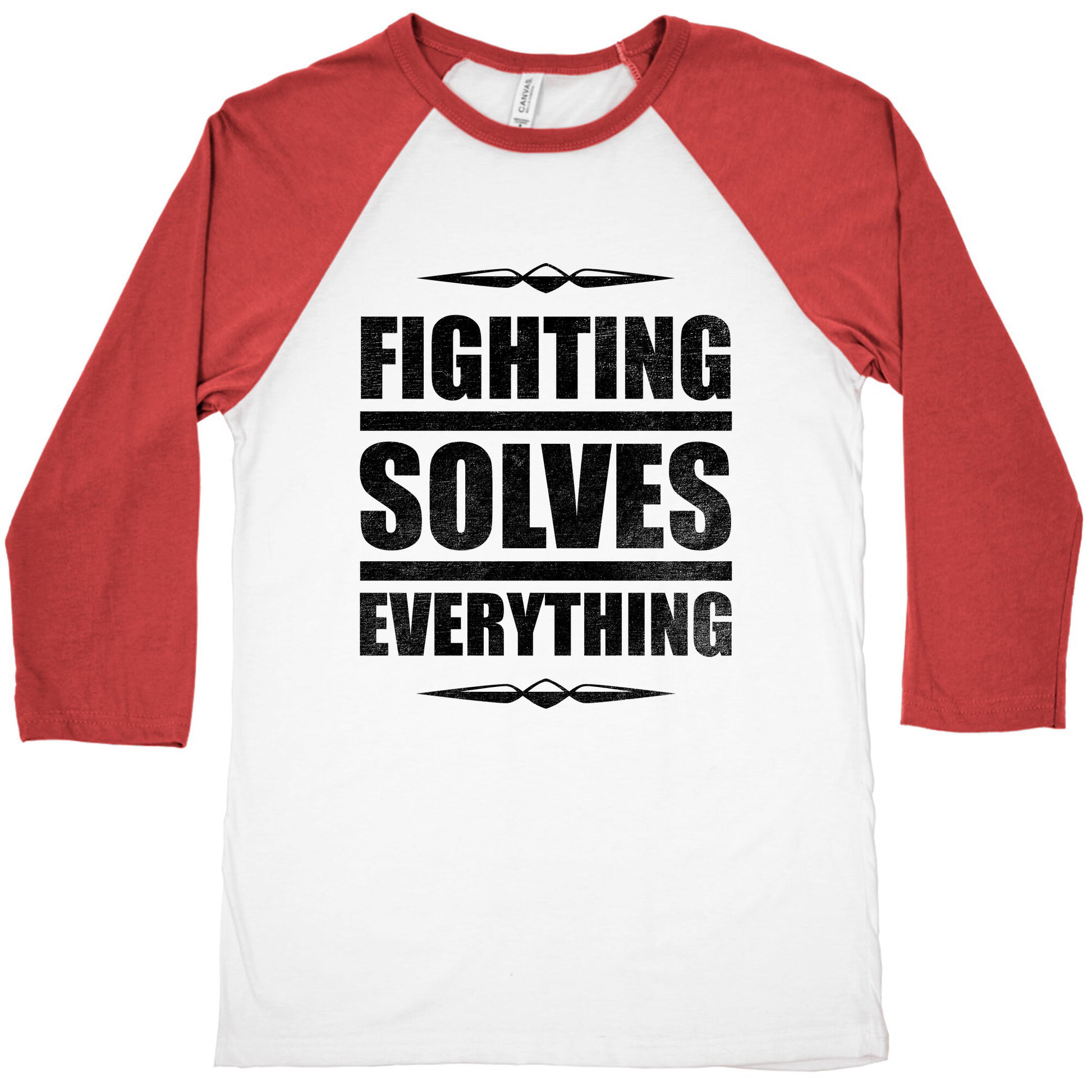 Fighting Solves Everything Baseball Tee