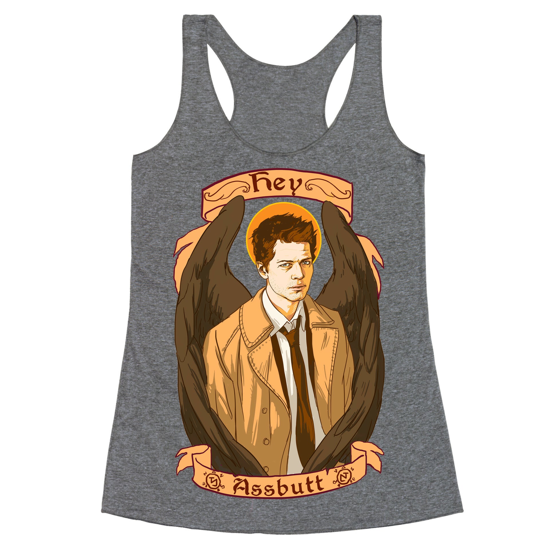 Hey Assbutt Racerback Tank