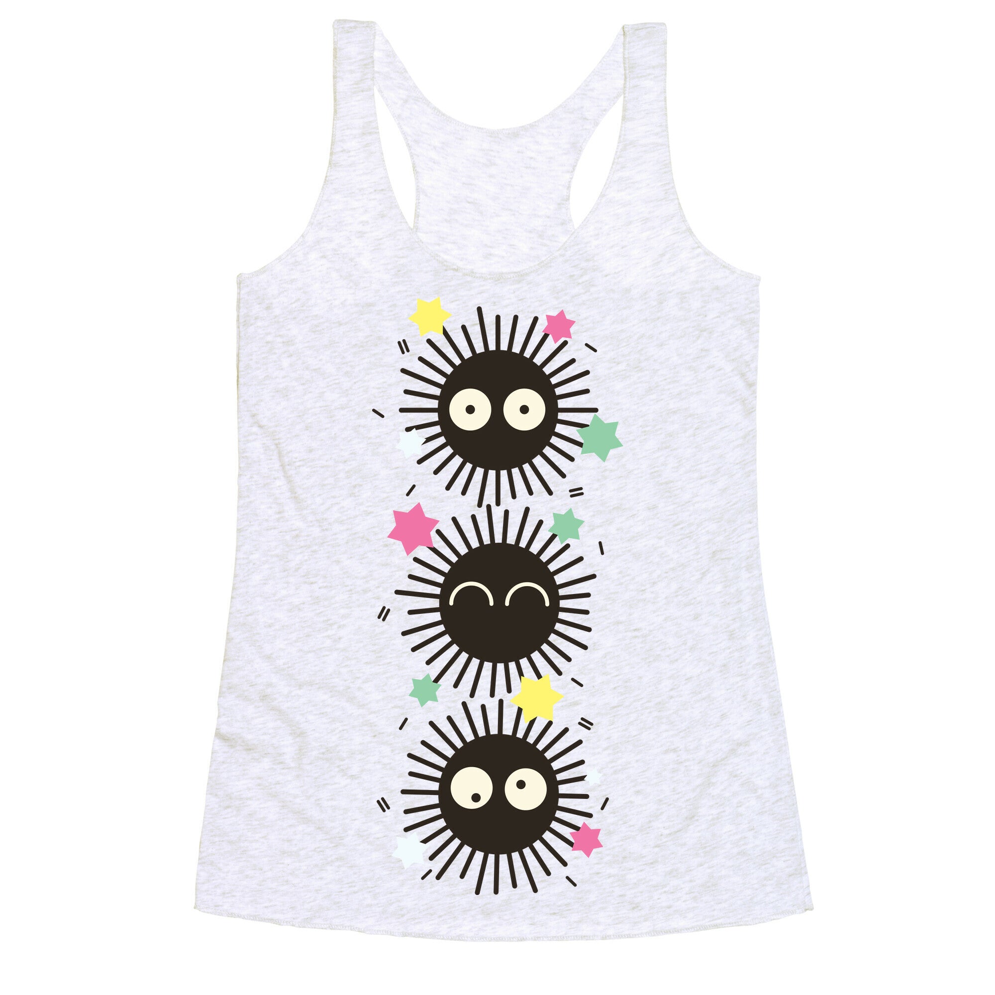 Happy Soot Sprites Racerback Tank