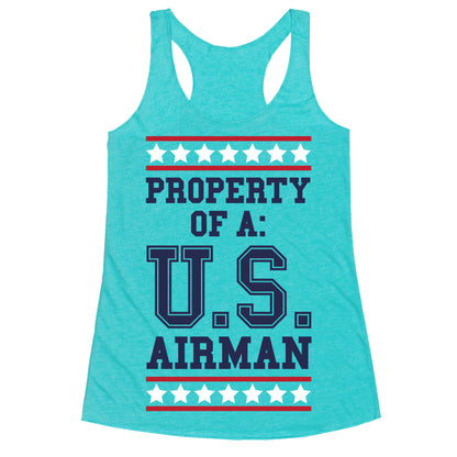 Property Of A U.S. Airman Racerback Tank