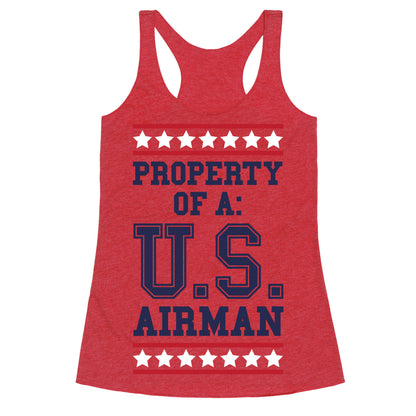Property Of A U.S. Airman Racerback Tank