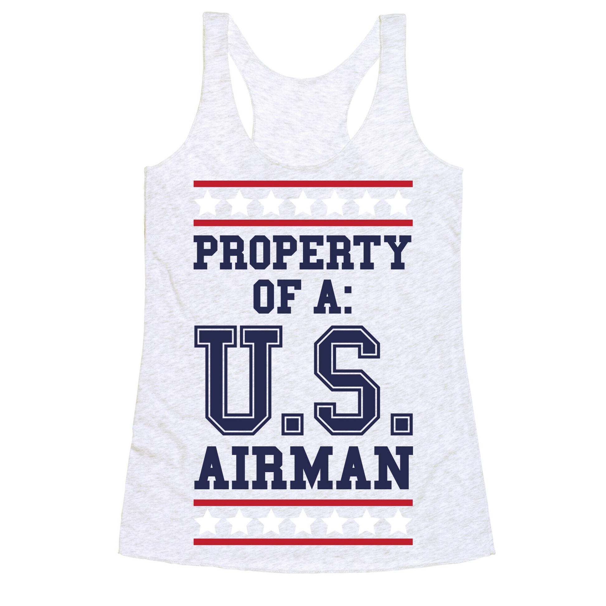 Property Of A U.S. Airman Racerback Tank