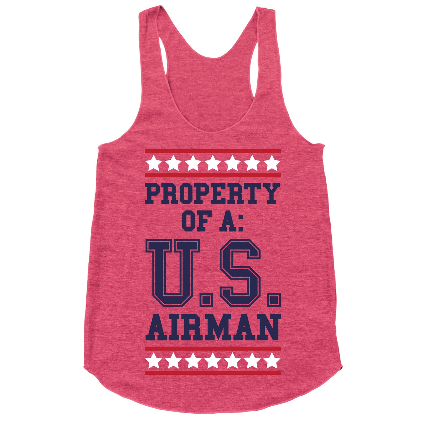 Property Of A U.S. Airman Racerback Tank