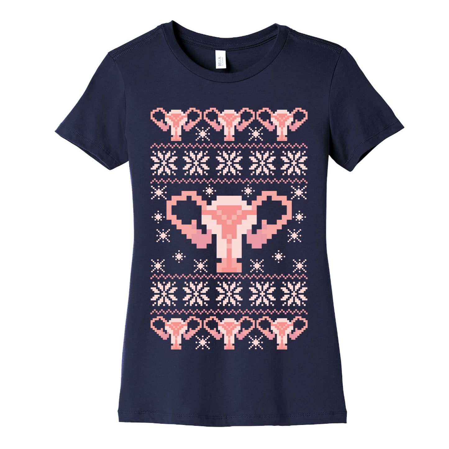 Uterus Sweater Pattern Women's Cotton Tee