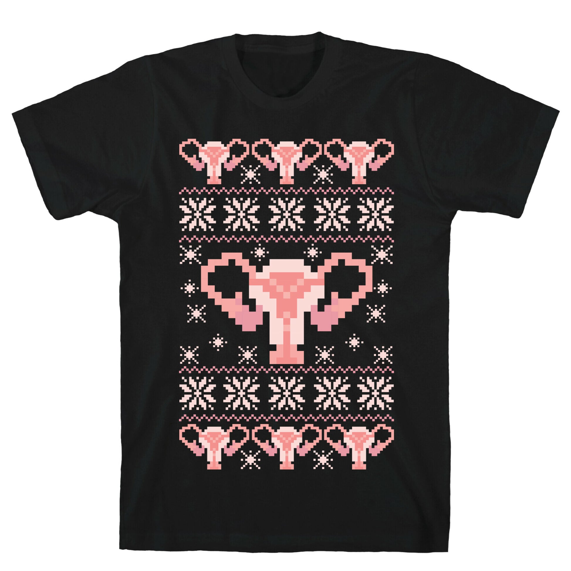 Uterus Sweater Pattern T-Shirt