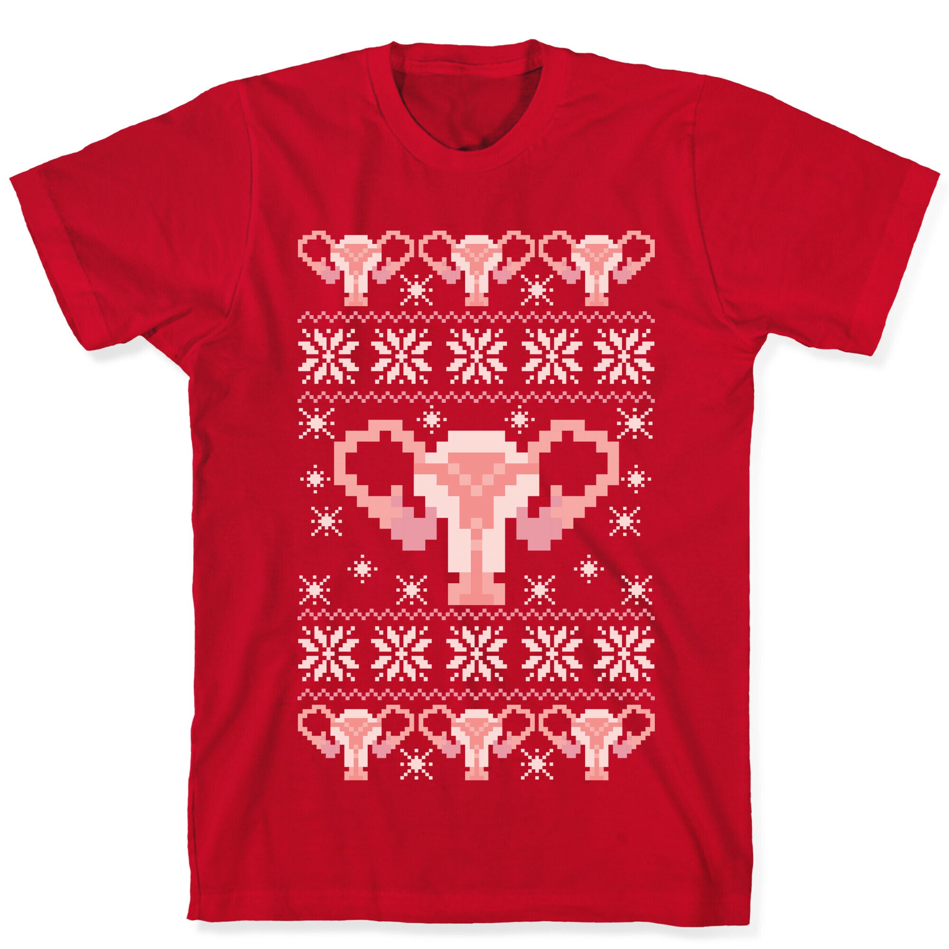 Uterus Sweater Pattern T-Shirt