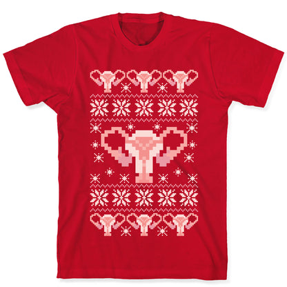 Uterus Sweater Pattern T-Shirt