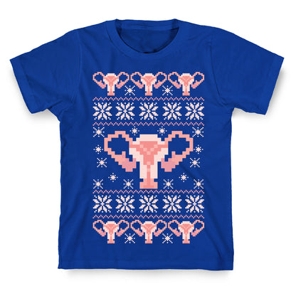 Uterus Sweater Pattern T-Shirt