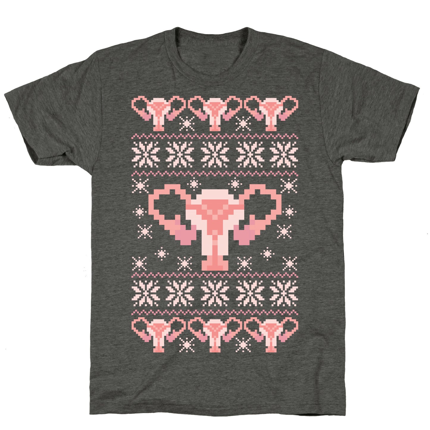 Uterus Sweater Pattern Unisex Triblend Tee