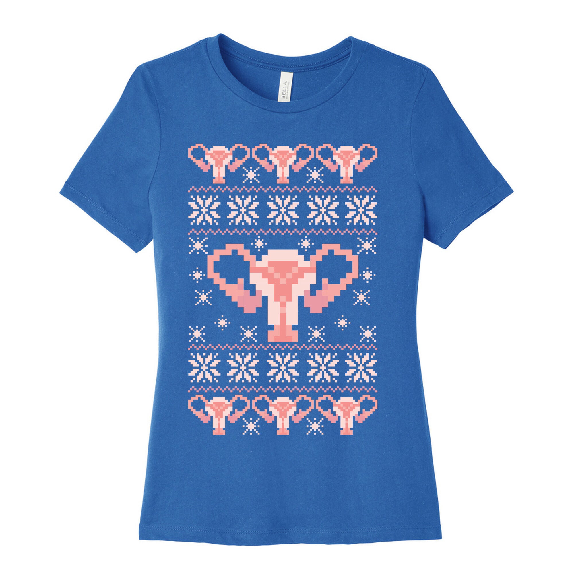 Uterus Sweater Pattern Women's Cotton Tee