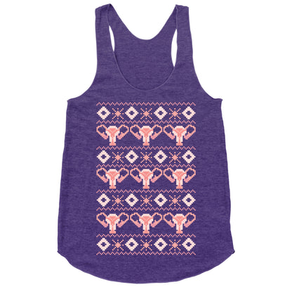 Cuterus Uterus Pattern Racerback Tank