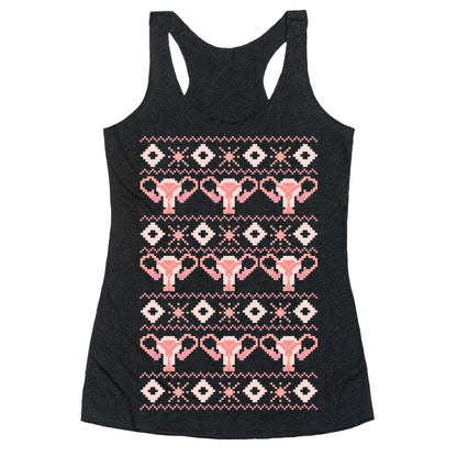 Cuterus Uterus Pattern Racerback Tank