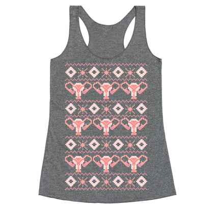 Cuterus Uterus Pattern Racerback Tank