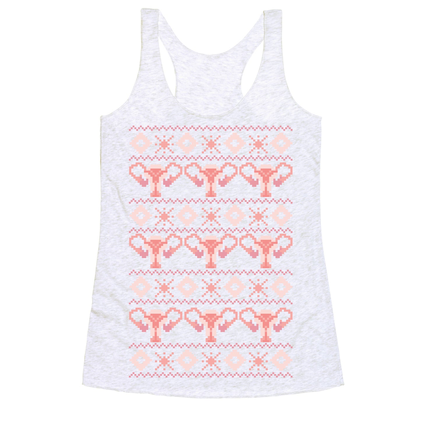 Cuterus Uterus Pattern Racerback Tank