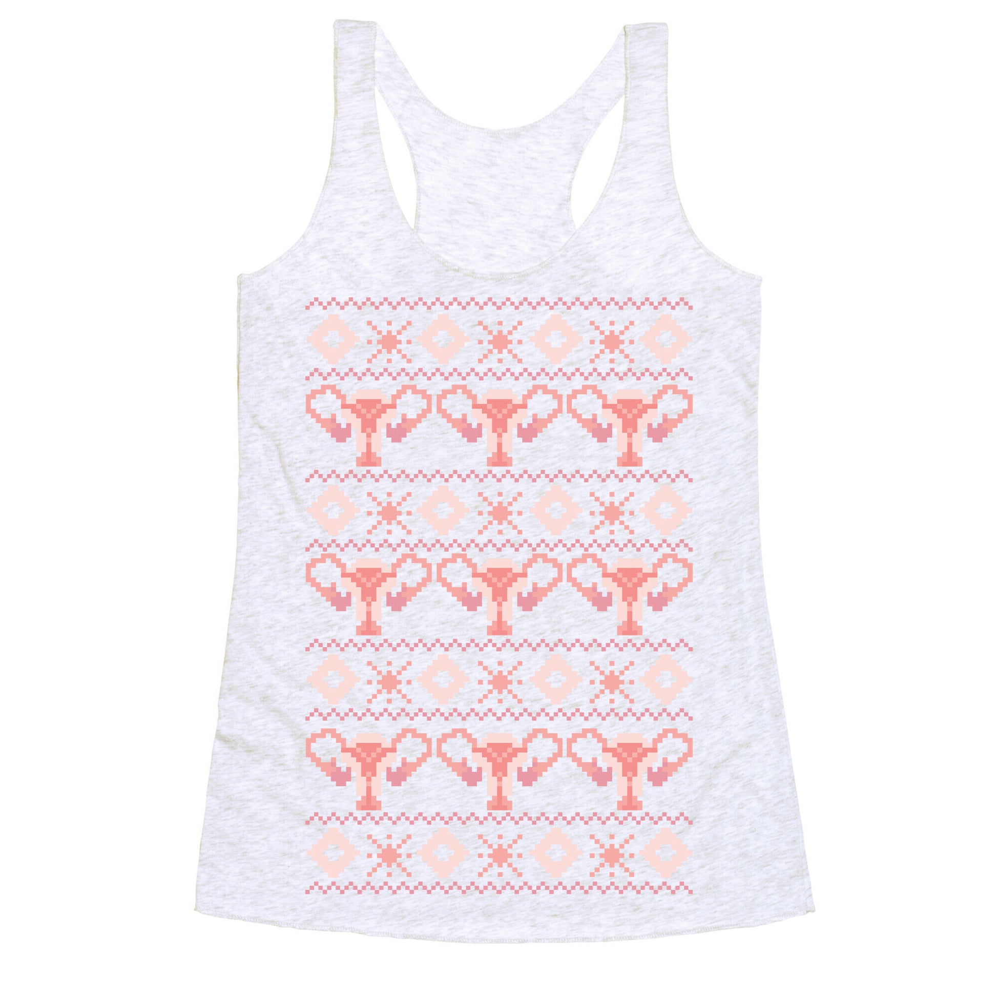 Cuterus Uterus Pattern Racerback Tank