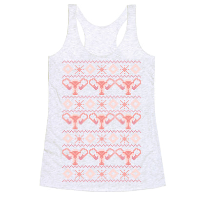 Cuterus Uterus Pattern Racerback Tank
