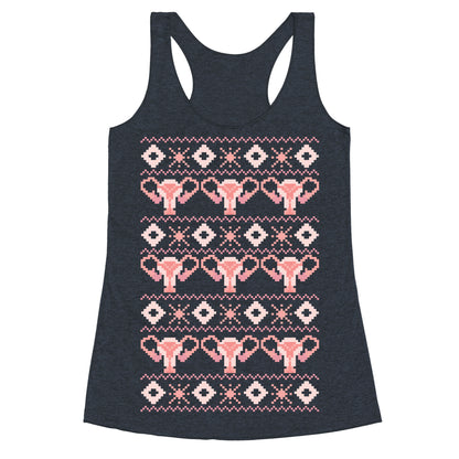 Cuterus Uterus Pattern Racerback Tank