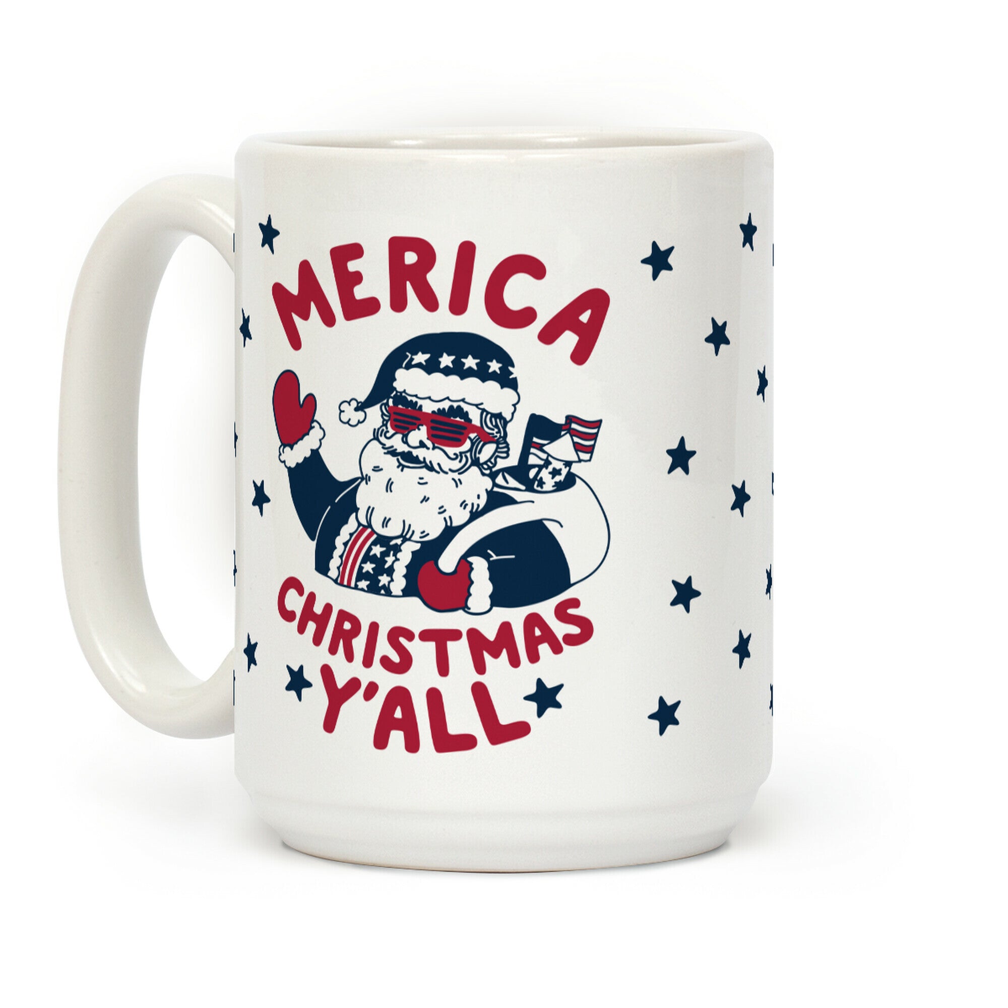 Merica Christmas Y'all Coffee Mug
