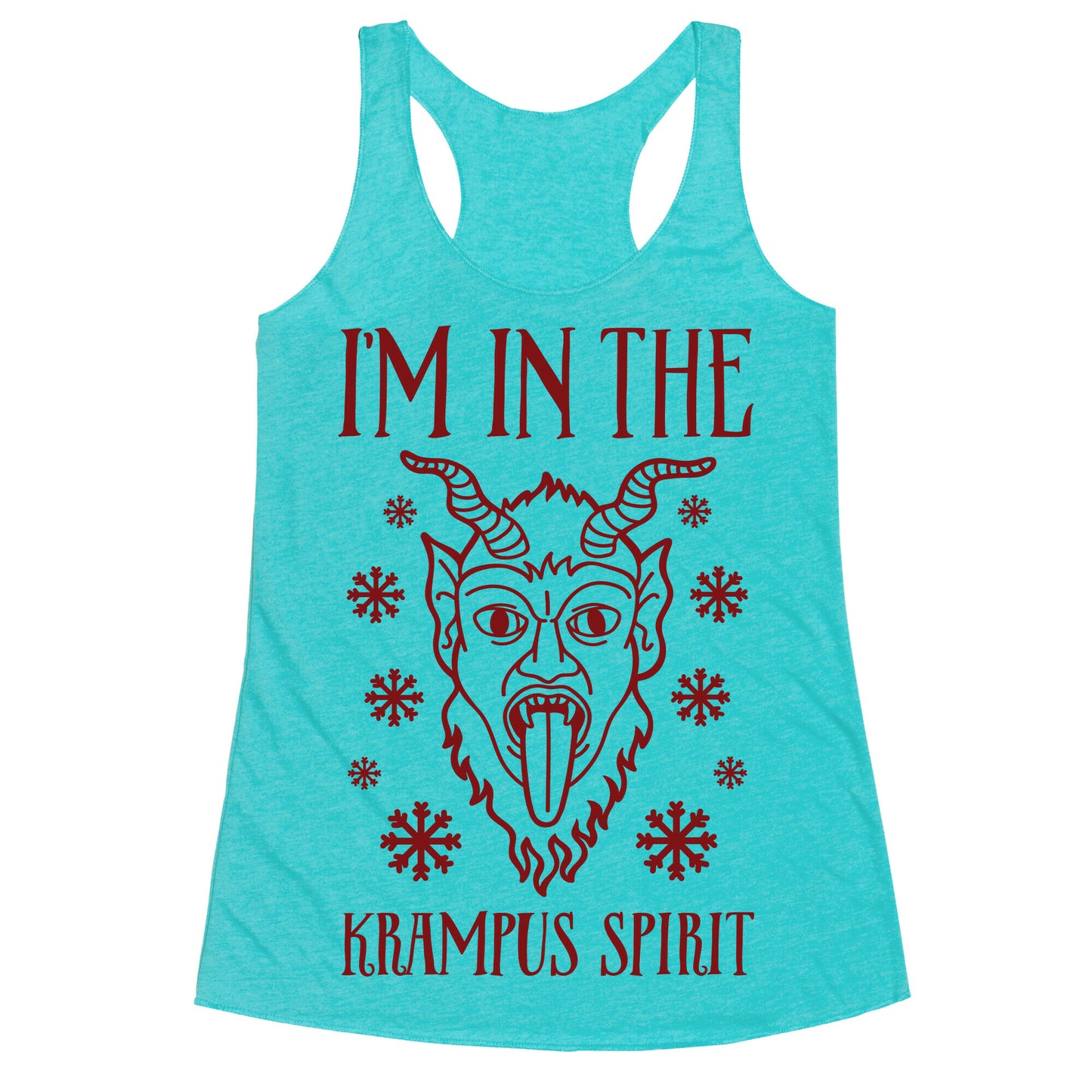 I'm In The Krampus Spirit Racerback Tank