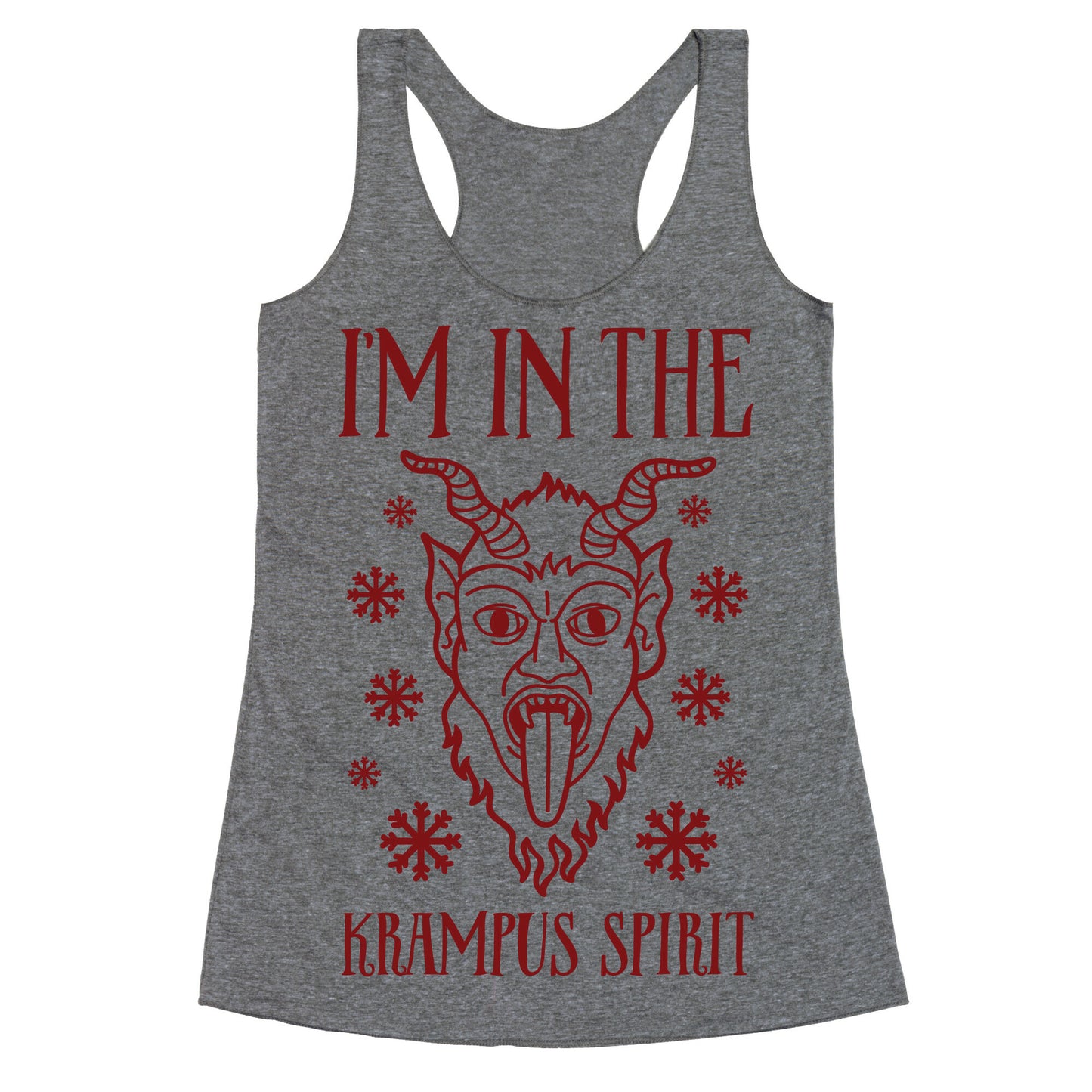I'm In The Krampus Spirit Racerback Tank