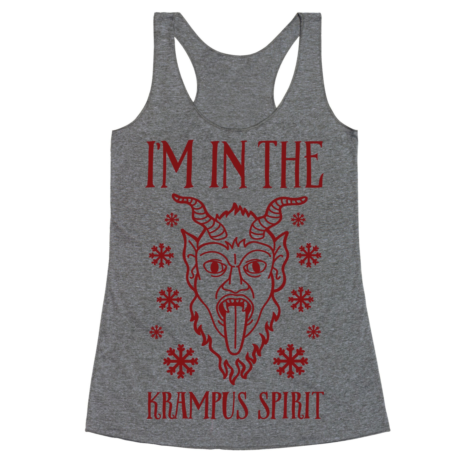 I'm In The Krampus Spirit Racerback Tank