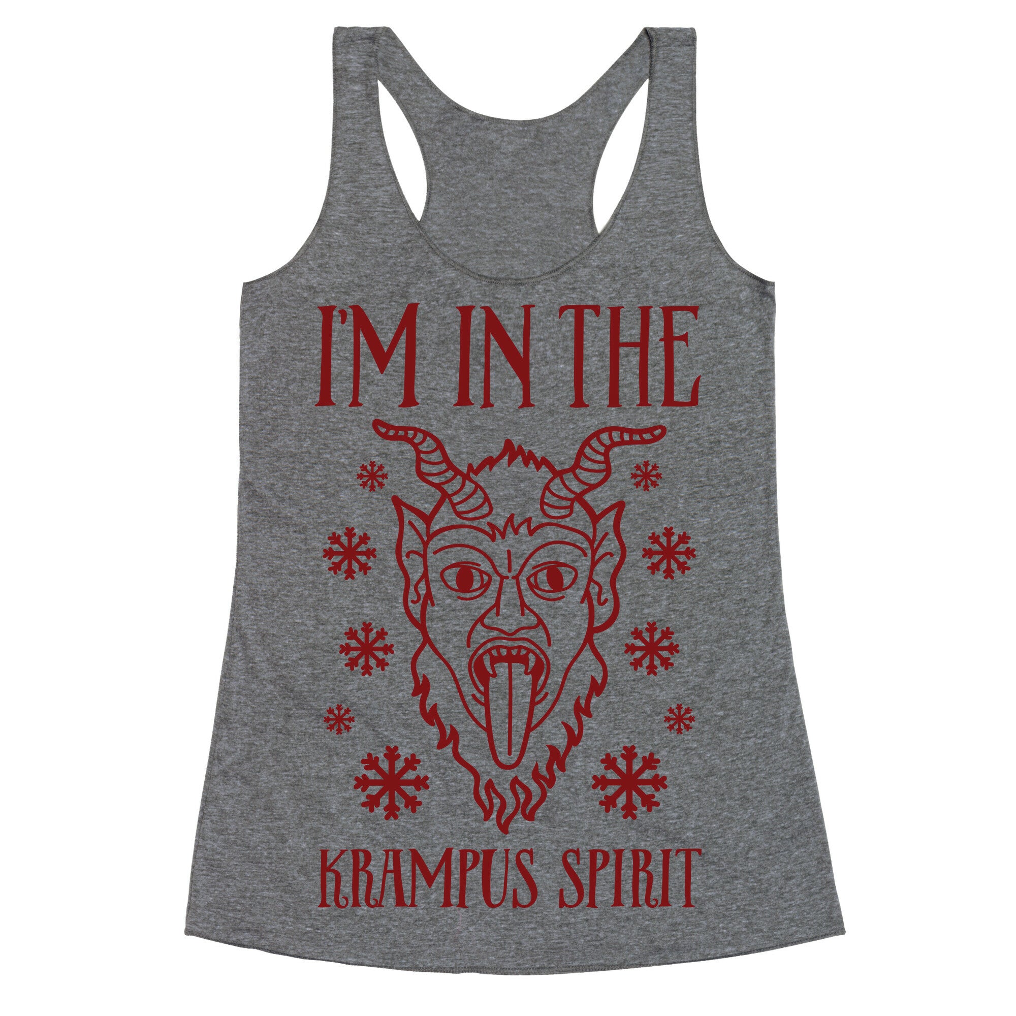 I'm In The Krampus Spirit Racerback Tank