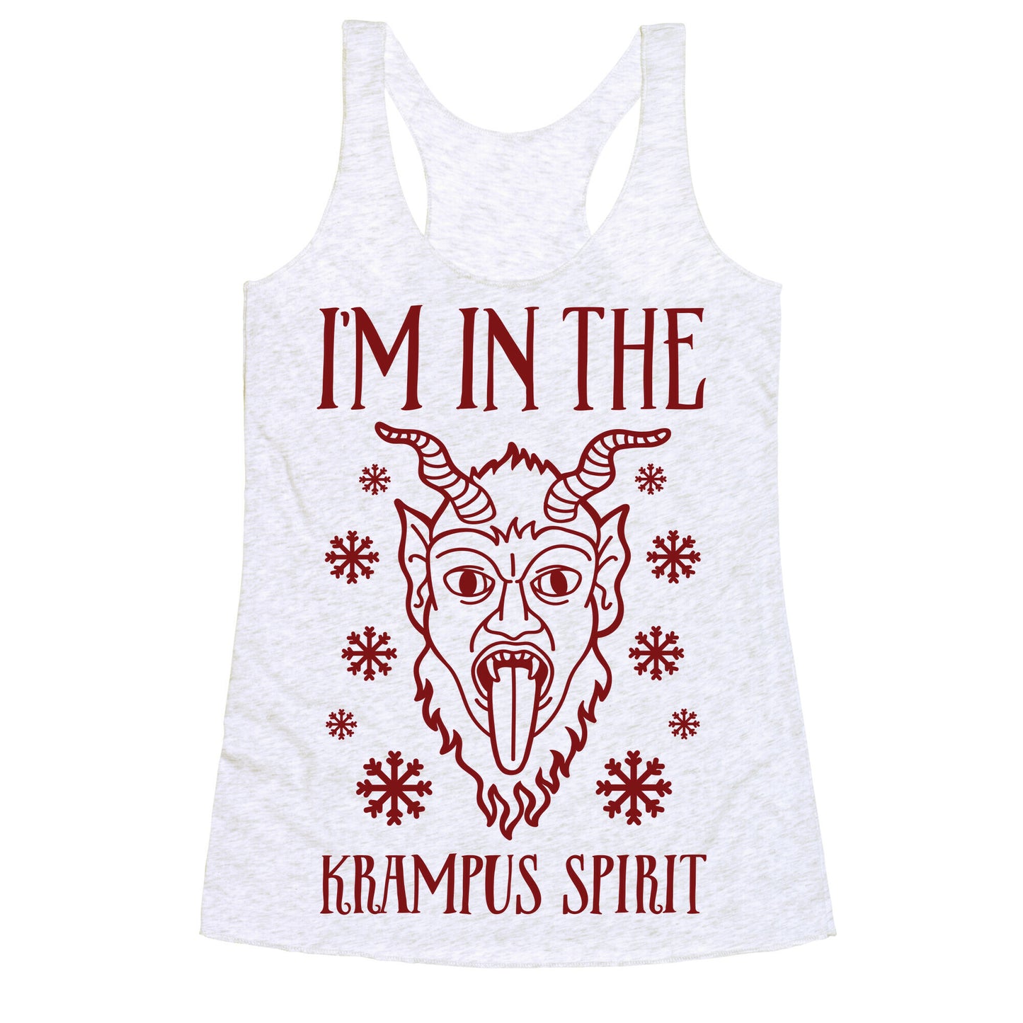 I'm In The Krampus Spirit Racerback Tank