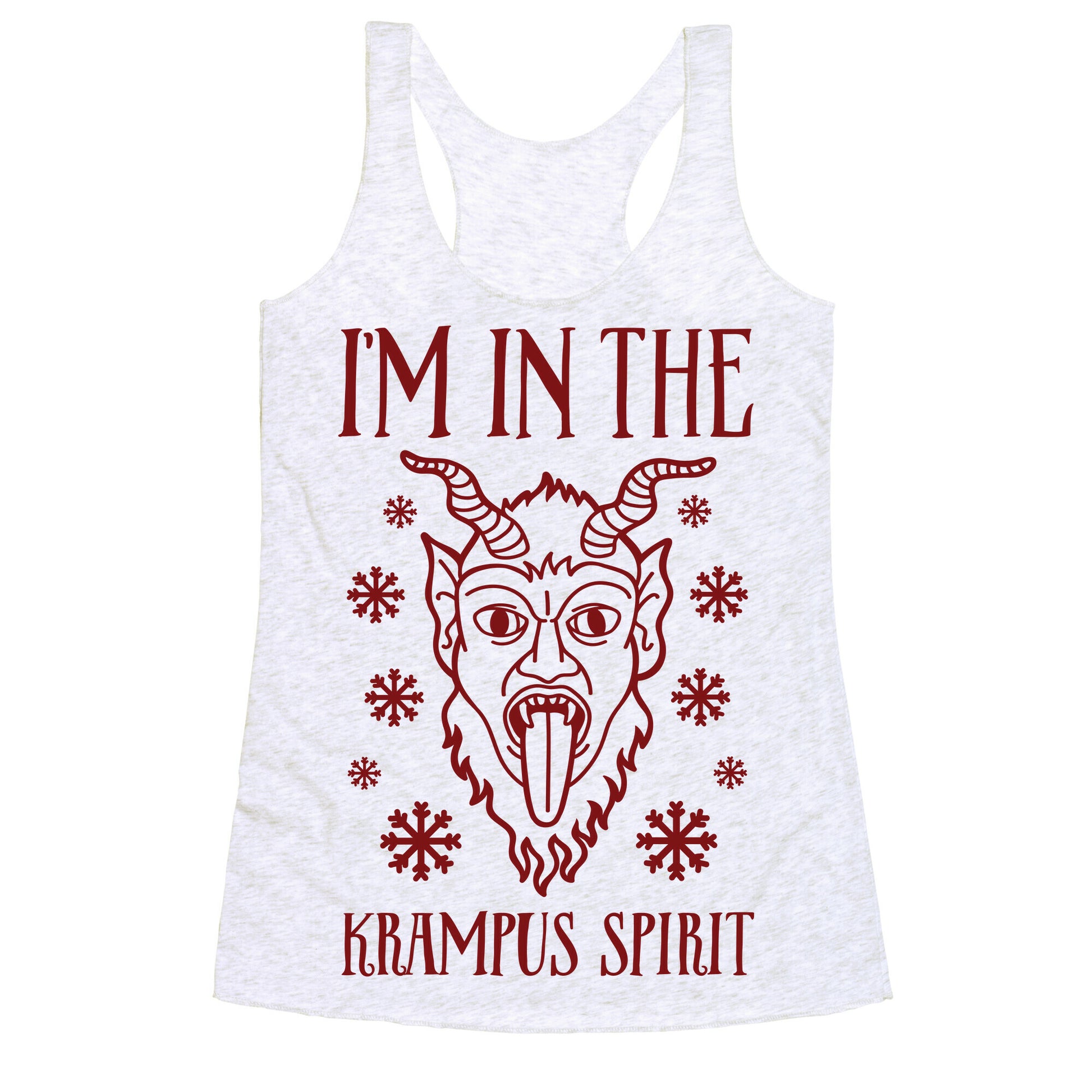 I'm In The Krampus Spirit Racerback Tank