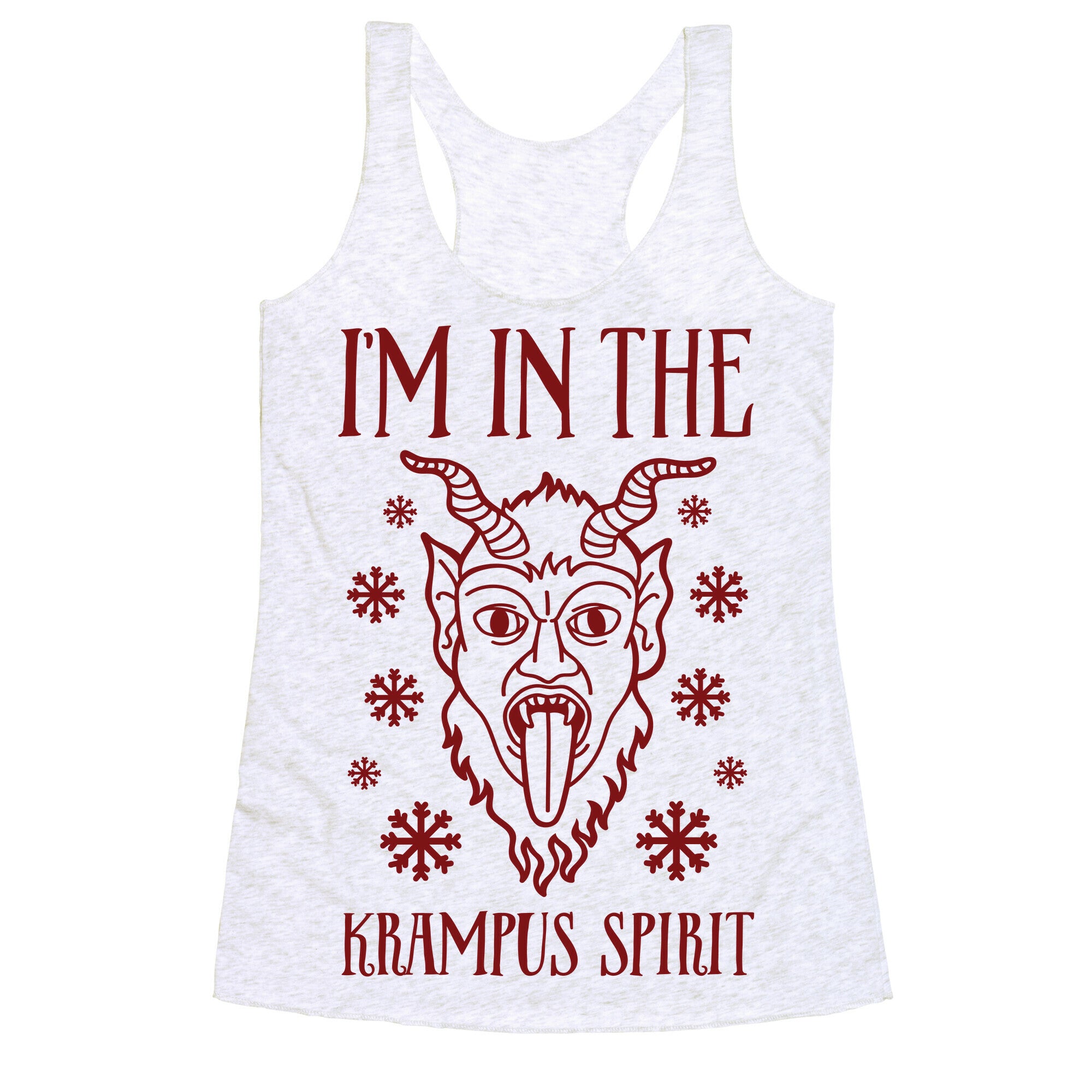 I'm In The Krampus Spirit Racerback Tank