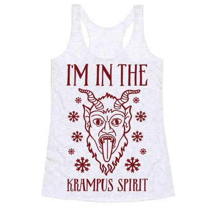 I'm In The Krampus Spirit Racerback Tank