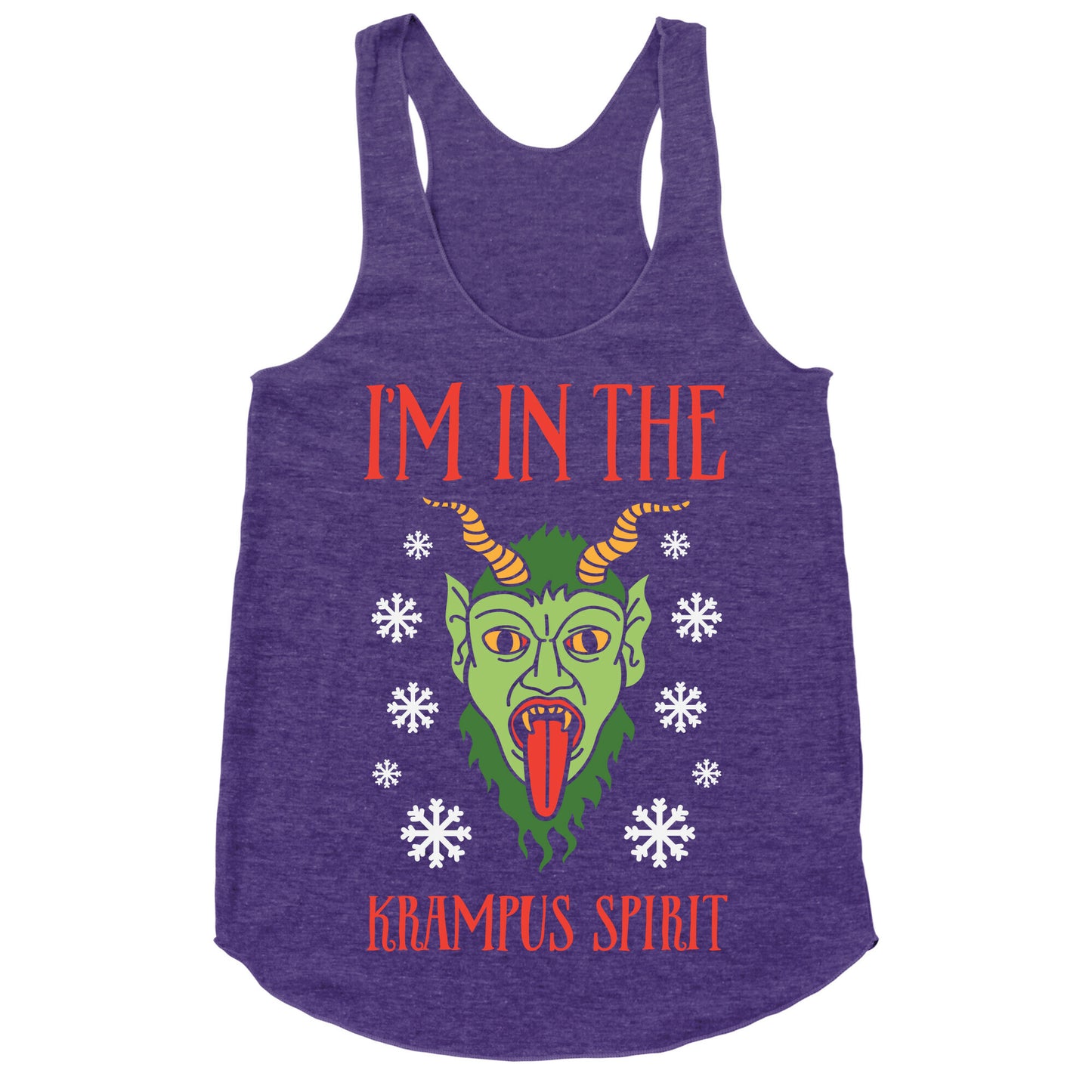 I'm In The Krampus Spirit Racerback Tank